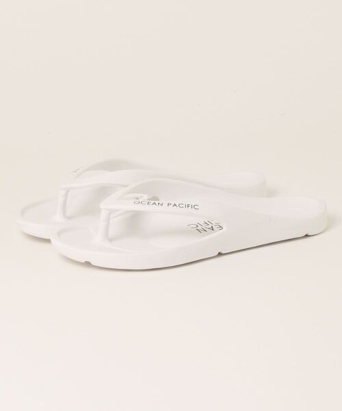 Ocean Pacific（オーシャンパシフィック）の「【OP:オーピー】ユニセックス ビーチサンダル（サンダル・メンズ・ホワイト/ブラック/ベージュ/オレンジ/ブルー/ミント・23cm/24cm/25cm/26cm/27cm/28cm）」の2枚目の写真