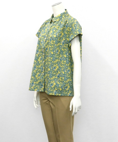 ボヘミアンズ　ボタニカル模様　フレンチスリーブ　シャツ　サイズ2 BOTANICAL - Bohemians（ボヘミアンズ） 公式通販オンラインショップ