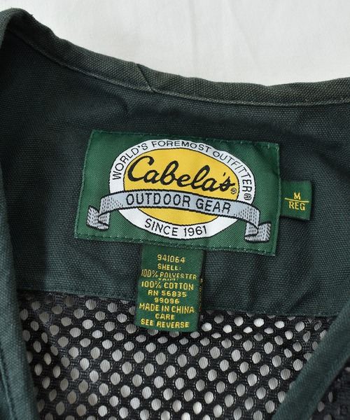 VINTAGE(ヴィンテージ)の「【ヴィンテージ古着】Cabela's / カベラス ハンティングベスト(ベスト・メンズ・グリーン・MEDIUM)」の6枚目の写真