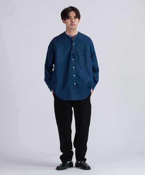 BRICK & SONS(ブリックアンドサンズ)の「リラックス デニムシャツ<インディゴブルー>(シャツ/ブラウス・メンズ・インディゴブルー・LL/M/L)」の12枚目の写真