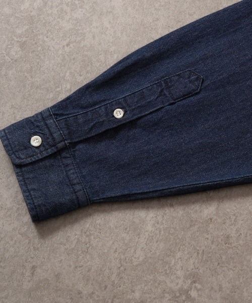 BRICK & SONS(ブリックアンドサンズ)の「リラックス デニムシャツ<インディゴブルー>(シャツ/ブラウス・メンズ・インディゴブルー・LL/M/L)」の15枚目の写真