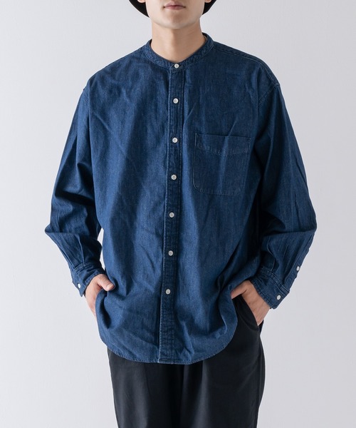 BRICK & SONS(ブリックアンドサンズ)の「リラックス デニムシャツ<インディゴブルー>(シャツ/ブラウス・メンズ・インディゴブルー・LL/M/L)」の17枚目の写真