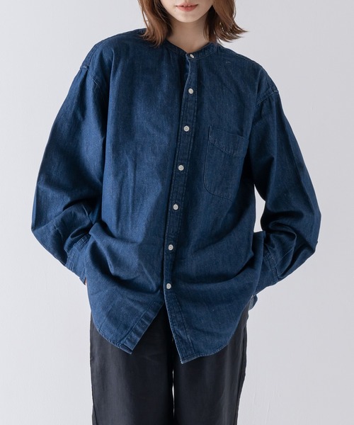 BRICK & SONS(ブリックアンドサンズ)の「リラックス デニムシャツ<インディゴブルー>(シャツ/ブラウス・メンズ・インディゴブルー・LL/M/L)」の21枚目の写真