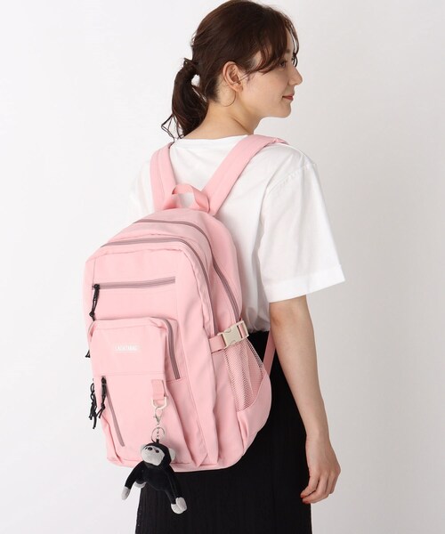 Ober Tashe(オーバータッシェ)の「【通学/多収納】マスコット付きリュック(バックパック/リュック・レディース・ホワイト/ブラック/ベージュ/パープル系/ピンク系・FREE)」の5枚目の写真