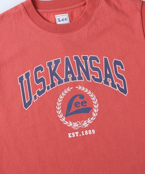 Lee(リー)の「【Lee】ノースリカレッジプリントT(Tシャツ/カットソー・レディース・オレンジ・L/M)」の7枚目の写真