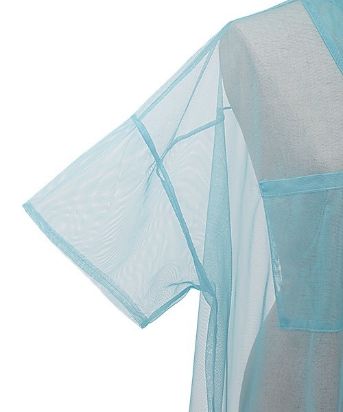 AS KNOW AS PINKY（アズノゥアズピンキー）の「色をプラスにチュールシャツ（シャツ/ブラウス・レディース・オフホワイト/イエロー/ピンク/ライトブルー・FREE）」の10枚目の写真