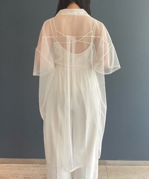 AS KNOW AS PINKY（アズノゥアズピンキー）の「色をプラスにチュールシャツ（シャツ/ブラウス・レディース・オフホワイト/イエロー/ピンク/ライトブルー・FREE）」の14枚目の写真