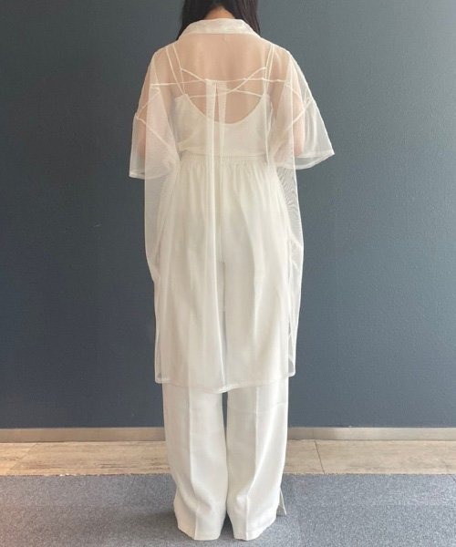 AS KNOW AS PINKY（アズノゥアズピンキー）の「色をプラスにチュールシャツ（シャツ/ブラウス・レディース・オフホワイト/イエロー/ピンク/ライトブルー・FREE）」の16枚目の写真