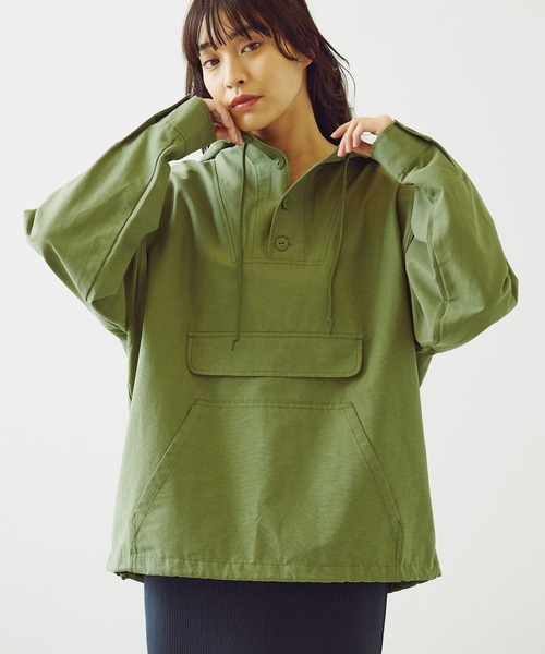 Omekashi（オメカシ）の「【earthy_】アノラックパーカー（マウンテンパーカー・レディース・ブラック/カーキ・FREE）」の7枚目の写真