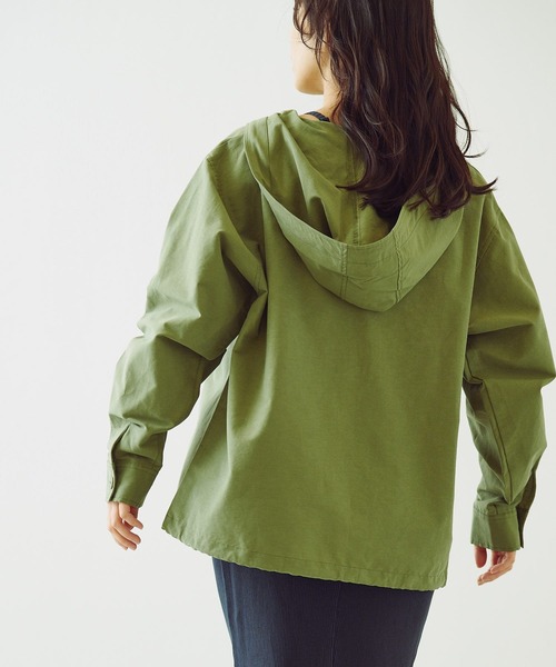 Omekashi（オメカシ）の「【earthy_】アノラックパーカー（マウンテンパーカー・レディース・ブラック/カーキ・FREE）」の3枚目の写真