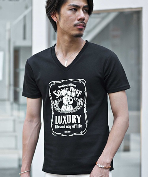 JOKER(ジョーカー)の「【SOMEDIFF】デザインプレミアム半袖カットソー メンズ ロゴTシャツ タイトシルエット 春服(Tシャツ/カットソー・メンズ・ホワイト系1/ホワイト系2/ホワイト系3/ブラック系1/ブラック系2/ブラック系3・M/L/XL)」の10枚目の写真