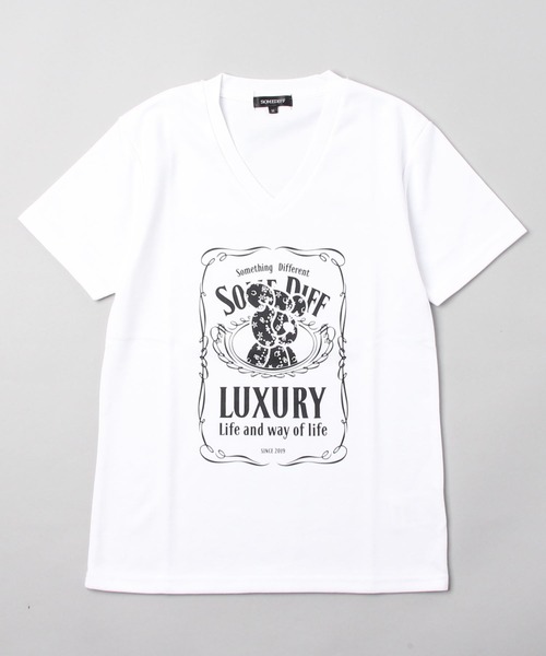 JOKER(ジョーカー)の「【SOMEDIFF】デザインプレミアム半袖カットソー メンズ ロゴTシャツ タイトシルエット 春服(Tシャツ/カットソー・メンズ・ホワイト系1/ホワイト系2/ホワイト系3/ブラック系1/ブラック系2/ブラック系3・M/L/XL)」の7枚目の写真