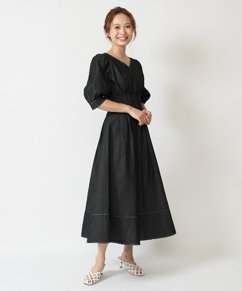 ウエストタックデニムワンピース ワンピース And Couture アンドクチュール のファッション通販 Zozotown