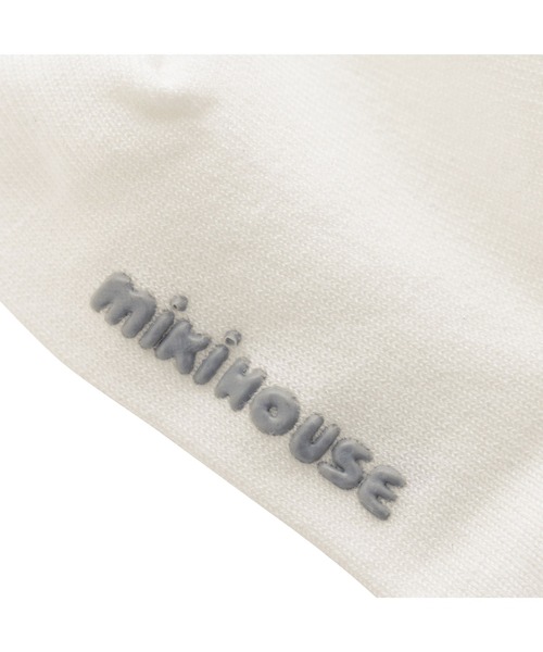MIKI HOUSE（ミキハウス）の「ロゴ刺繍入りハイソックス（ソックス/靴下・キッズ・ホワイト/ネイビー・13-15cm/19-21cm/15-17cm/17-19cm）」の4枚目の写真