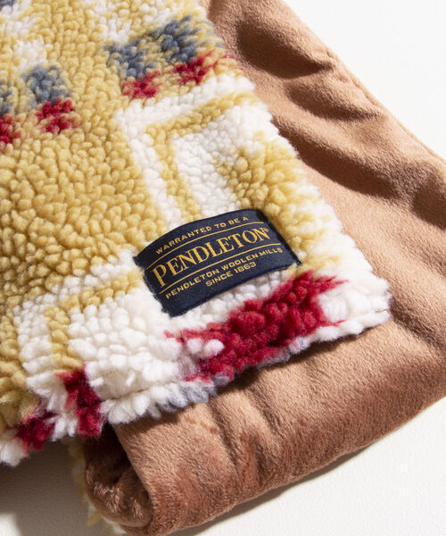 PENDLETON(ペンドルトン)の「【PENDLETON/ペンドルトン】別注HARDING ボアマフラー リバーシブル フリース(マフラー・メンズ・ホワイト系その他/ブラック系その他/ベージュ系その他・FREE)」の12枚目の写真