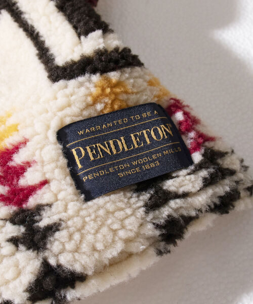 PENDLETON(ペンドルトン)の「【PENDLETON/ペンドルトン】別注HARDING ボアマフラー リバーシブル フリース(マフラー・メンズ・ホワイト系その他/ブラック系その他/ベージュ系その他・FREE)」の8枚目の写真