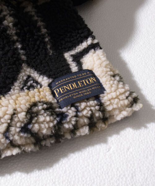 PENDLETON(ペンドルトン)の「【PENDLETON/ペンドルトン】別注HARDING ボアマフラー リバーシブル フリース(マフラー・メンズ・ホワイト系その他/ブラック系その他/ベージュ系その他・FREE)」の15枚目の写真
