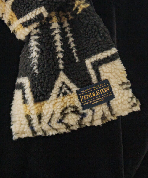 PENDLETON(ペンドルトン)の「【PENDLETON/ペンドルトン】別注HARDING ボアマフラー リバーシブル フリース(マフラー・メンズ・ホワイト系その他/ブラック系その他/ベージュ系その他・FREE)」の21枚目の写真