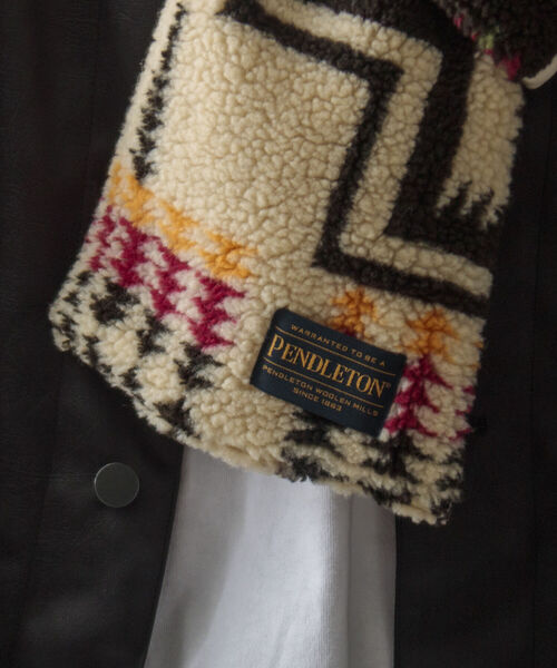 PENDLETON(ペンドルトン)の「【PENDLETON/ペンドルトン】別注HARDING ボアマフラー リバーシブル フリース(マフラー・メンズ・ホワイト系その他/ブラック系その他/ベージュ系その他・FREE)」の14枚目の写真