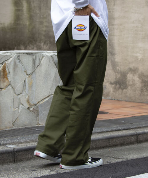 Dickies（ディッキーズ）の「【Dickies/ディッキーズ】T/C ツイルイージーパンツ ワイドチノ チノパン ルーズフィット（チノパンツ・メンズ・ベージュ/オリーブ/ブルー/ブラック・XL/M/L）」の7枚目の写真