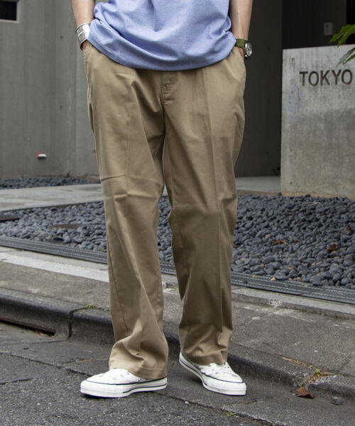 Dickies（ディッキーズ）の「【Dickies/ディッキーズ】T/C ツイルイージーパンツ ワイドチノ チノパン ルーズフィット（チノパンツ・メンズ・ベージュ/オリーブ/ブルー/ブラック・XL/M/L）」の12枚目の写真