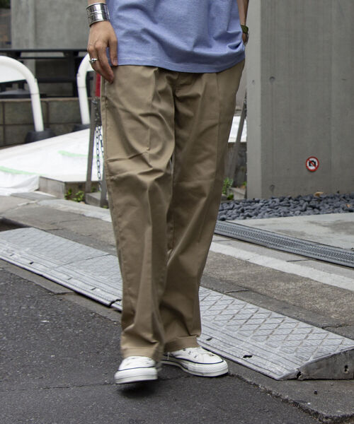 Dickies（ディッキーズ）の「【Dickies/ディッキーズ】T/C ツイルイージーパンツ ワイドチノ チノパン ルーズフィット（チノパンツ・メンズ・ベージュ/オリーブ/ブルー/ブラック・XL/M/L）」の15枚目の写真