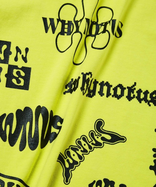 bonjour records(ボンジュールレコーズ)の「【WHYNOTUS/ワイノットアス】WNUS sticker tee WNUSステッカーTシャツ(Tシャツ/カットソー・レディース・ピンク/イエロー・S/M)」の7枚目の写真
