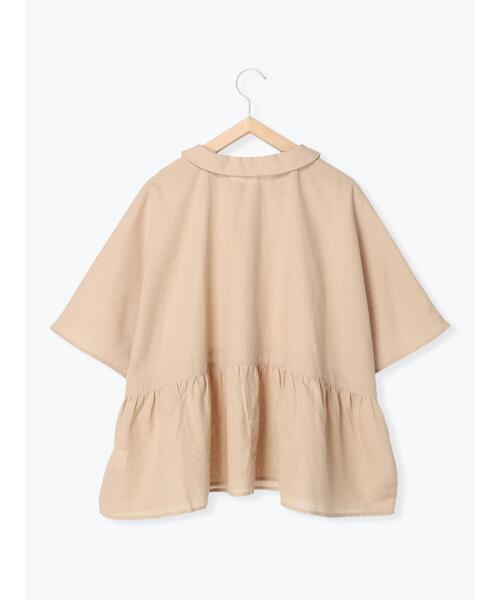 Samansa Mos2（サマンサ モスモス）の「◎ワイドギャザーブラウス（シャツ/ブラウス・レディース・ブラック/ベージュ/オフホワイト・ﾌﾘ-）」の18枚目の写真