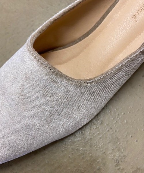 Shelly island（シェリーアイランド）の「ベロアフラットサンダル（サンダル・レディース・ベージュ/パープル/グリーン・L/M）」の13枚目の写真