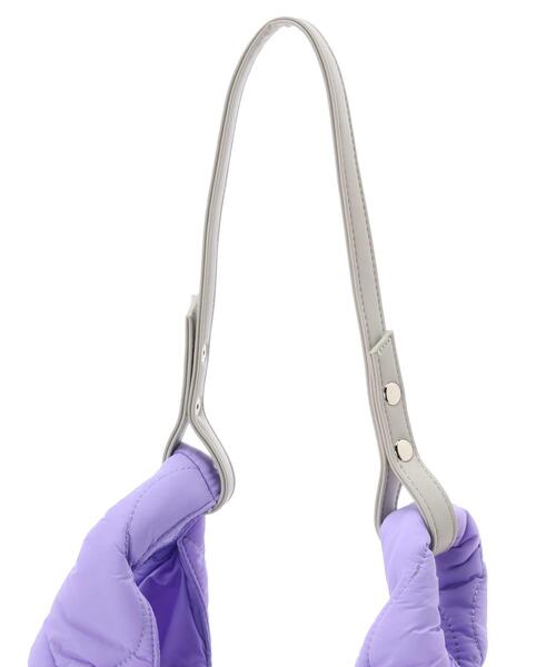 Green　Parks（グリーンパークス）の「キルトトートバッグ（トートバッグ・レディース・ブラウン/パープル/ホワイト・FREE）」の9枚目の写真