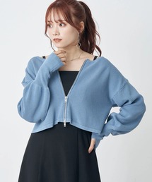 earth music&ecology | Wジップニットカーディガン(カーディガン/ボレロ)