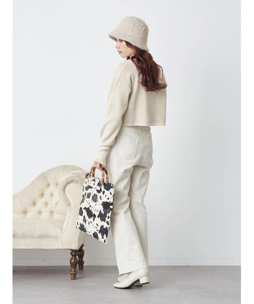 earth music&ecology（アースミュージックアンドエコロジー）の「Wジップニットカーディガン（カーディガン/ボレロ・レディース・ブラック/ベージュ/ブルー・FREE）」の20枚目の写真