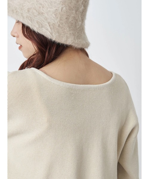 earth music&ecology（アースミュージックアンドエコロジー）の「Wジップニットカーディガン（カーディガン/ボレロ・レディース・ブラック/ベージュ/ブルー・FREE）」の7枚目の写真