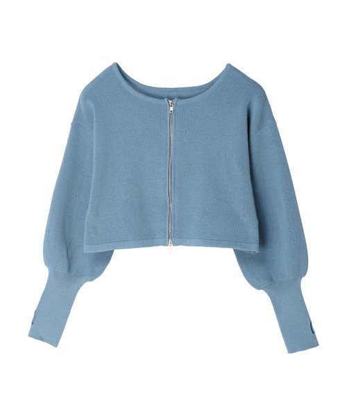 earth music&ecology（アースミュージックアンドエコロジー）の「Wジップニットカーディガン（カーディガン/ボレロ・レディース・ブラック/ベージュ/ブルー・FREE）」の17枚目の写真