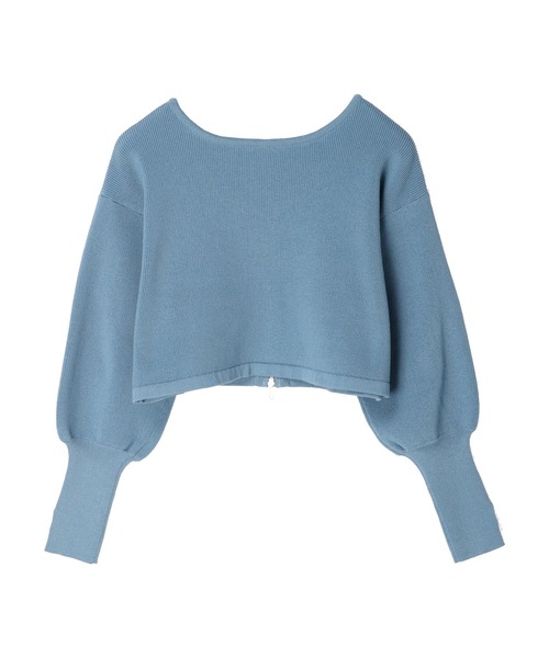 earth music&ecology（アースミュージックアンドエコロジー）の「Wジップニットカーディガン（カーディガン/ボレロ・レディース・ブラック/ベージュ/ブルー・FREE）」の12枚目の写真