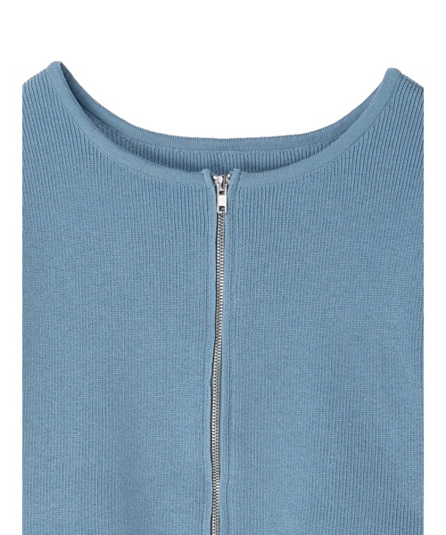 earth music&ecology（アースミュージックアンドエコロジー）の「Wジップニットカーディガン（カーディガン/ボレロ・レディース・ブラック/ベージュ/ブルー・FREE）」の22枚目の写真