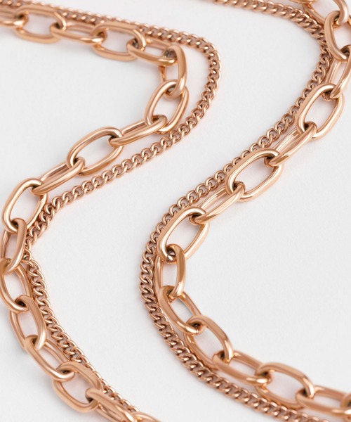 CHARLES & KEITH（チャールズ & キース）の「ダブルチェーン チョーカー（ネックレス・レディース・シルバー/ゴールド/ゴールド系その他・FREE）」の13枚目の写真
