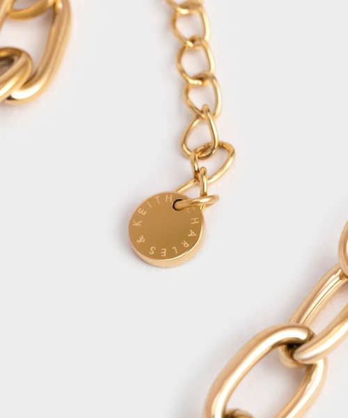 CHARLES & KEITH（チャールズ & キース）の「ダブルチェーン チョーカー（ネックレス・レディース・シルバー/ゴールド/ゴールド系その他・FREE）」の11枚目の写真