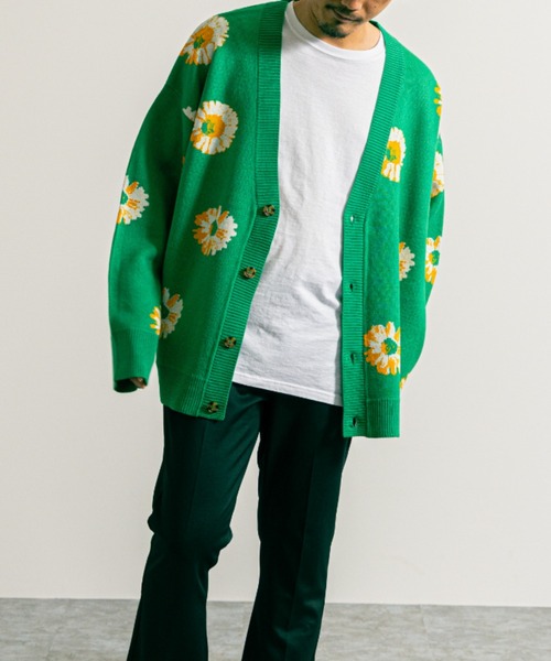 美品〈MARNI〉花柄ジャガードカーディガン　42サイズ 美品〈MARNI〉花柄ジャガードカーディガン 42サイズ - メルカリ
