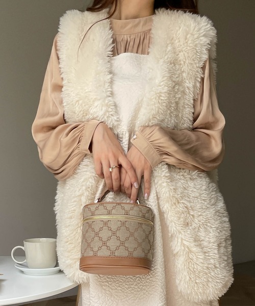 WEGO(ウィゴー)の「WEGO/バニティーショルダーバッグ(ショルダーバッグ・レディース・ブラック系その他/その他1/ホワイト系その他/ホワイト/ブラック・FREE)」の16枚目の写真