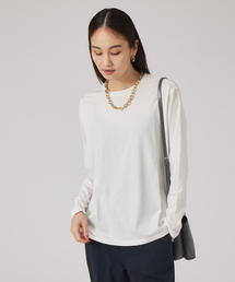 qualite | レギュラーヘムコットンカットソー(Tシャツ/カットソー)