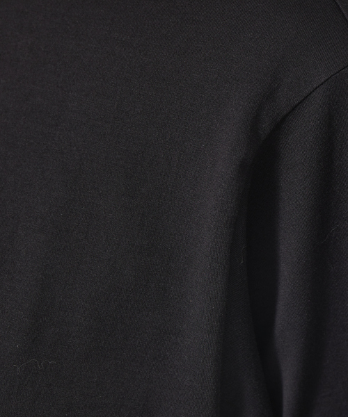 qualite（カリテ）の「レギュラーヘムコットンカットソー（Tシャツ/カットソー・レディース・オフホワイト/ブラック・フリー）」の4枚目の写真