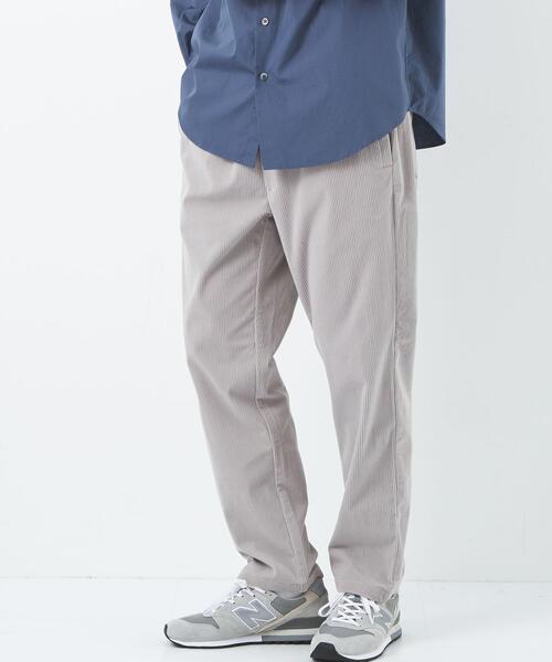 green label relaxing（グリーンレーベルリラクシング）の「ソフトコール PLAY-PANTS パンツ（その他パンツ・メンズ・ライトグレー/ブラック/ダークグリーン・S/M/L/XL）」の2枚目の写真