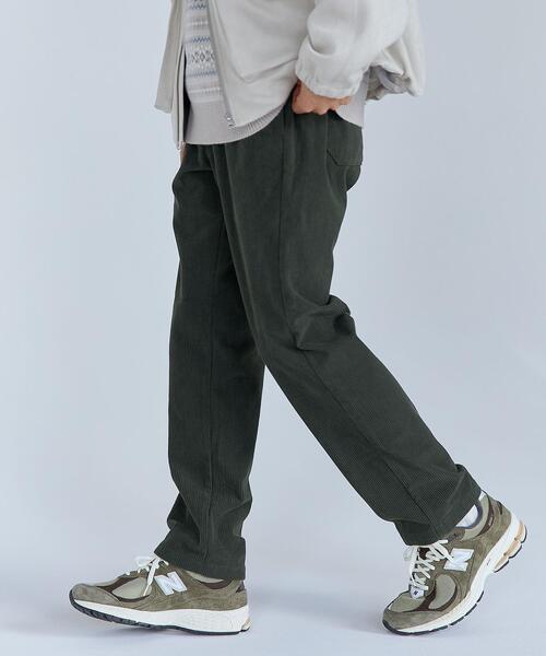 green label relaxing（グリーンレーベルリラクシング）の「ソフトコール PLAY-PANTS パンツ（その他パンツ・メンズ・ライトグレー/ブラック/ダークグリーン・S/M/L/XL）」の3枚目の写真