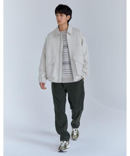 green label relaxing（グリーンレーベルリラクシング）の「ソフトコール PLAY-PANTS パンツ（その他パンツ・メンズ・ライトグレー/ブラック/ダークグリーン・S/M/L/XL）」の9枚目の写真