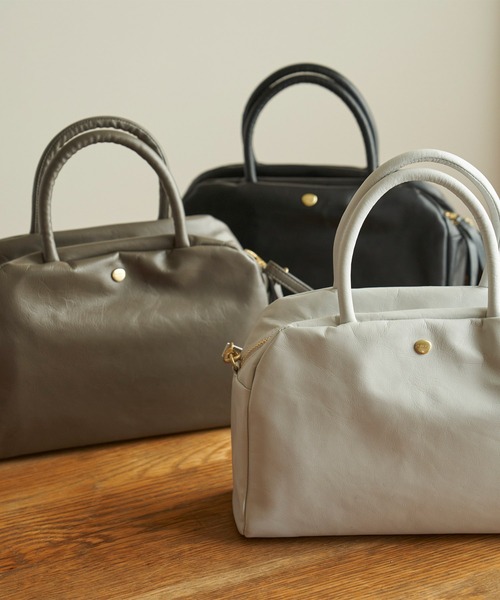 PR01.(ピーアールワン)の「Neutral Gray NH405ハスキー(ショルダーバッグ・レディース・ライトグレー/ブラック/グレー・FREE)」の7枚目の写真