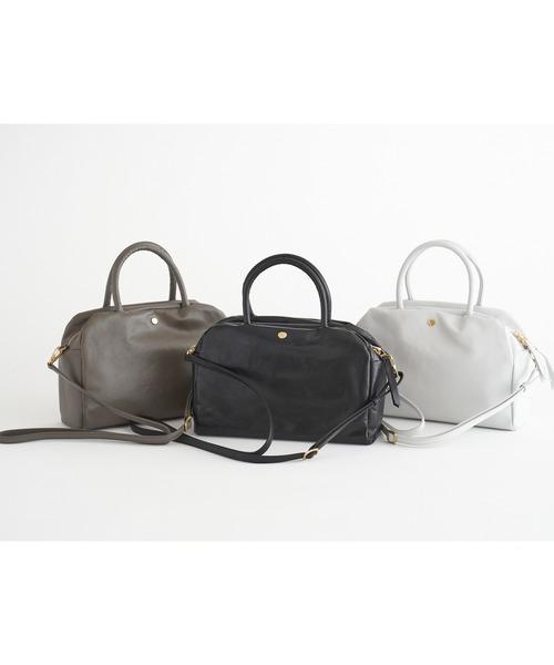 PR01.(ピーアールワン)の「Neutral Gray NH405ハスキー(ショルダーバッグ・レディース・ライトグレー/ブラック/グレー・FREE)」の4枚目の写真