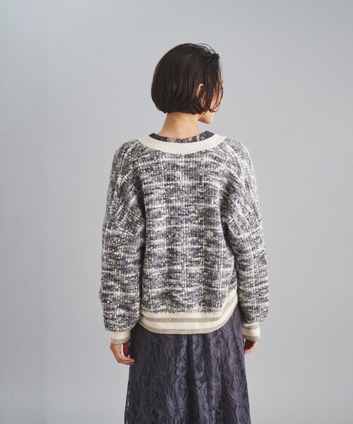 Diagram（ダイアグラム）の「ツイードトリミングニットカーディガン（カーディガン/ボレロ）」 - WEAR