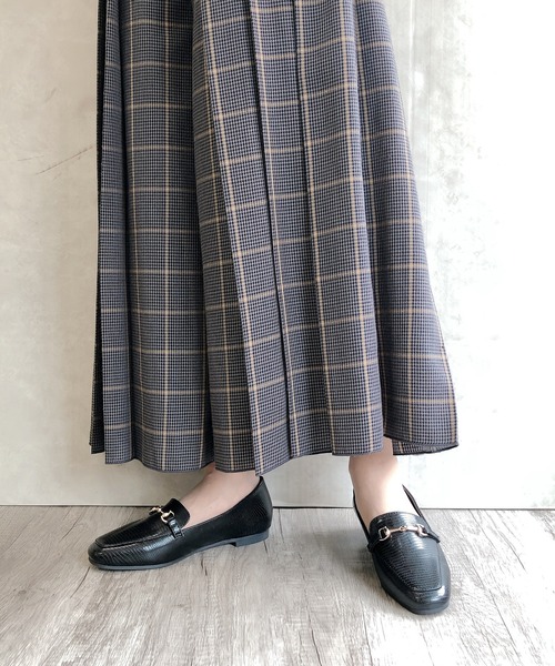 Noubel Voug Relax（ヌーベルヴォーグリラックス）の「リザード型押しビットローファーパンプス（ローファー・レディース・ダークベージュ/ベージュ/ダークブラウン/ブラック・3L/S/M/L/LL）」の15枚目の写真