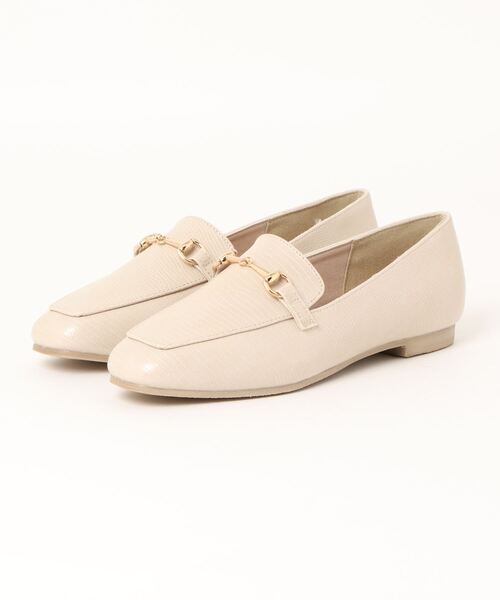 Noubel Voug Relax（ヌーベルヴォーグリラックス）の「リザード型押しビットローファーパンプス（ローファー・レディース・ダークベージュ/ベージュ/ダークブラウン/ブラック・3L/S/M/L/LL）」の9枚目の写真